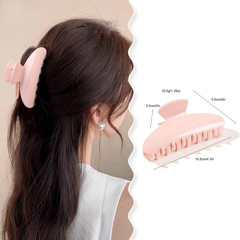 Hi Tech Accessories - Luxe minimalistische haarclip met glanzende, semi-circulaire