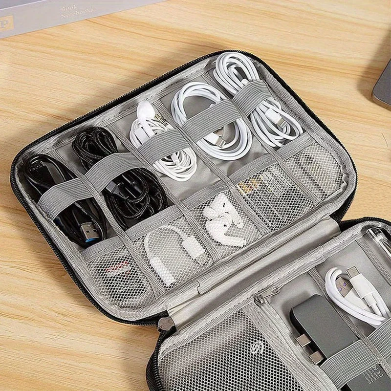 Tech Accessories Travel Organizer Pouch - 1-pack draagbare opbergtas voor elektronische accessoires,