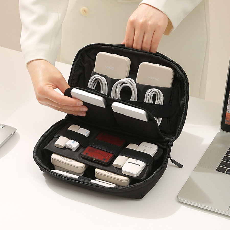 Tech Accessories Travel Organizer Pouch - Draagbare reisorganizer voor elektronische apparaten, opbergkoffer