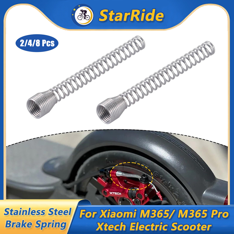 X Tech Accessories - Roestvrijstalen intrekbare remveer Compatibel voor Xiaomi