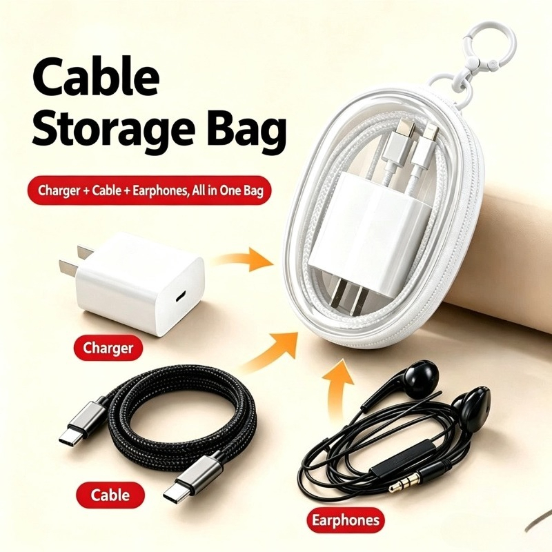 Draagbare, waterdichte opbergt - Cable Organizer Bag recensie en prijs