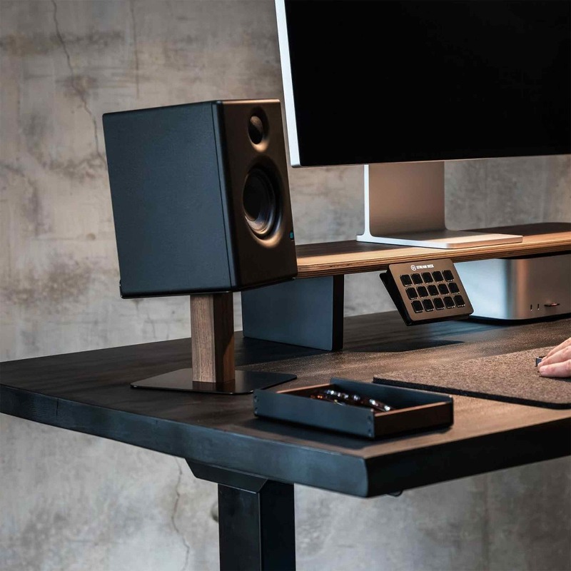 Zwart Walnoot Luidsprekerstand - Tech Office Accessories recensie en prijs