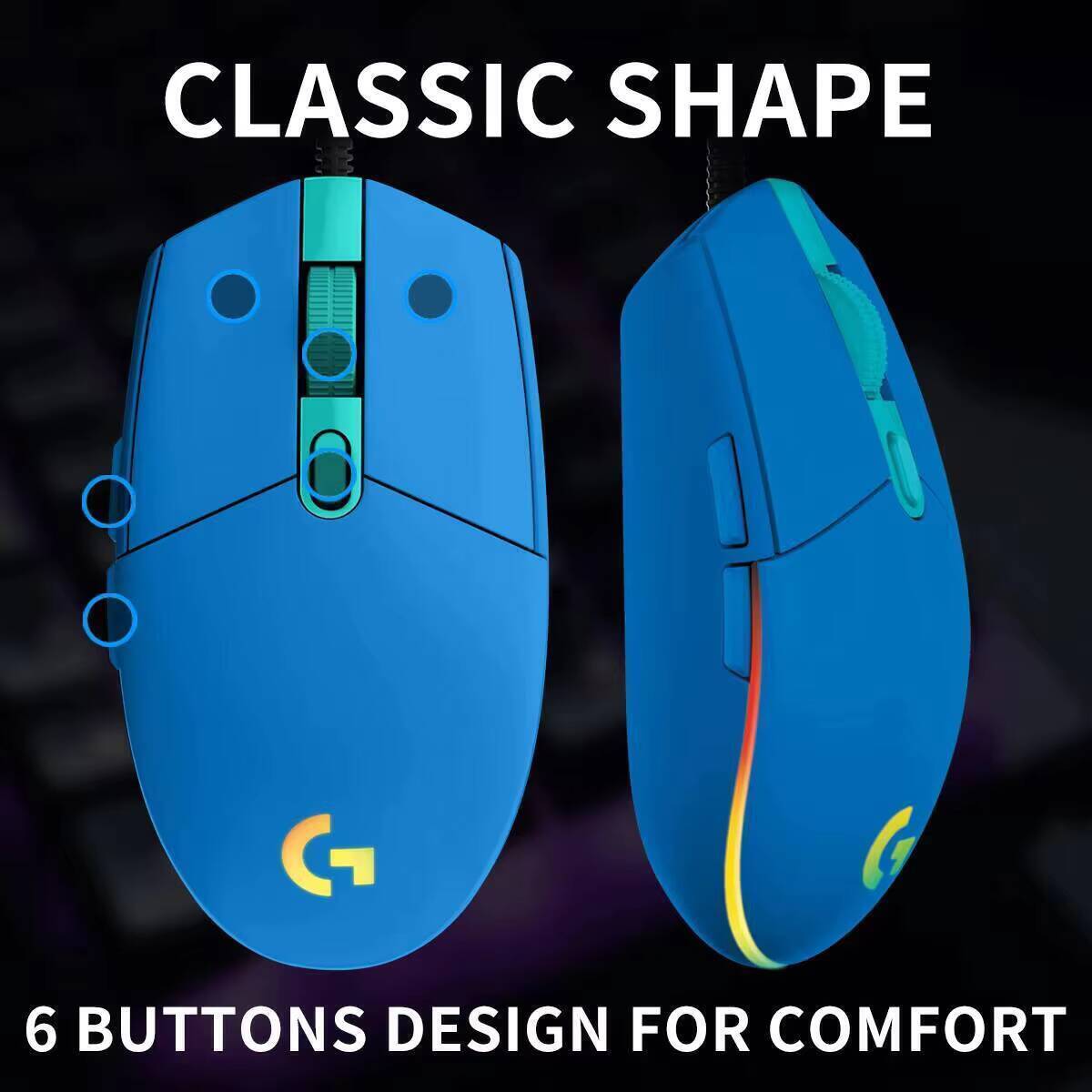 Logitech G203 bedrade gamingmu - Logitech Mouse G203 recensie en prijs