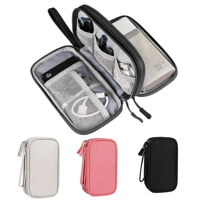 1 STKS Grijs/Zwart/Roze/Marine - Cable Organizer Bag recensie en prijs