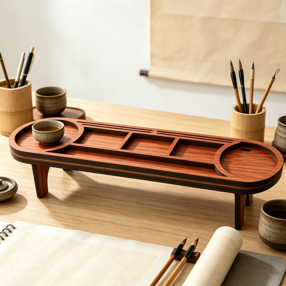 Houten bureau-organizer met te - Tech Office Accessories recensie en prijs