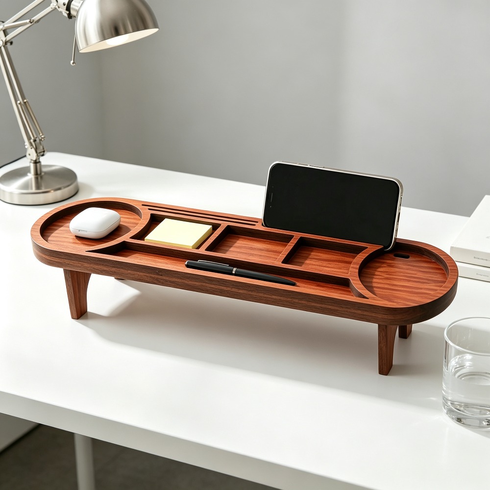 Houten bureau-organizer met te - Tech Office Accessories recensie en prijs