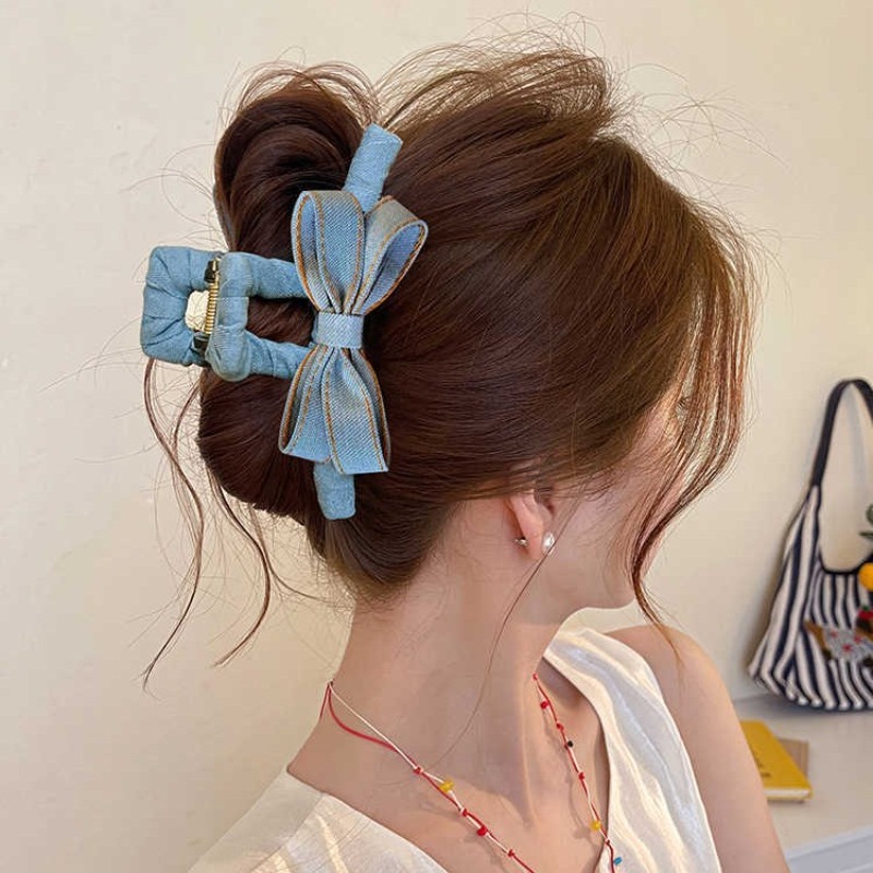 Herfst Winter Denim Bow Haarkl - Hi Tech Accessories recensie en prijs